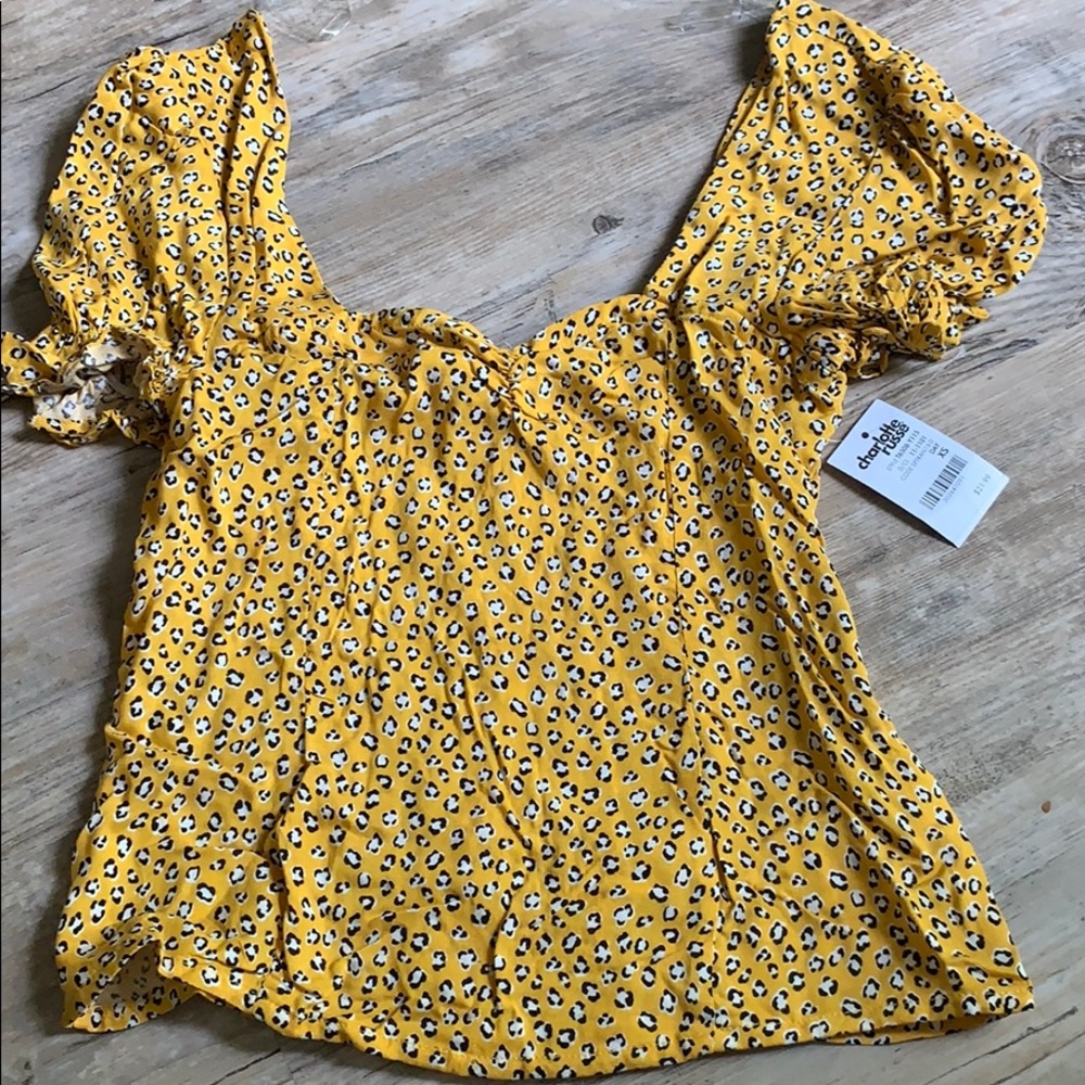 Leopard Ribbed Square Cut Shirt